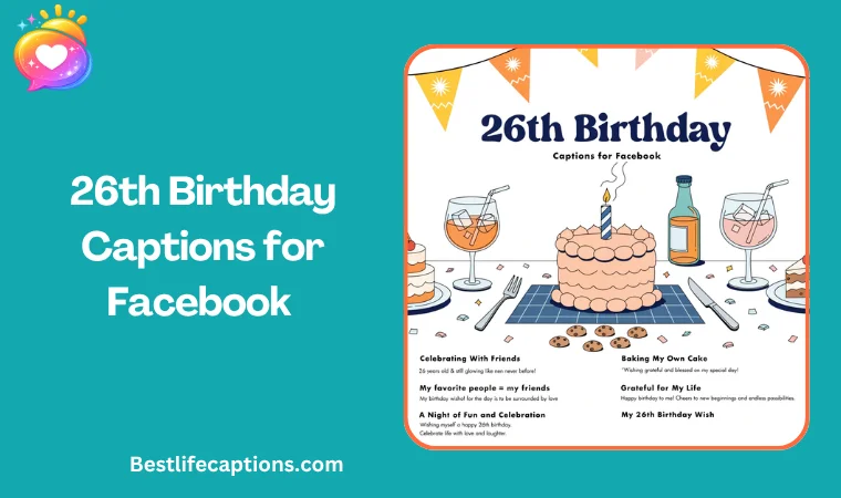 26th Birthday Captions for Facebook 