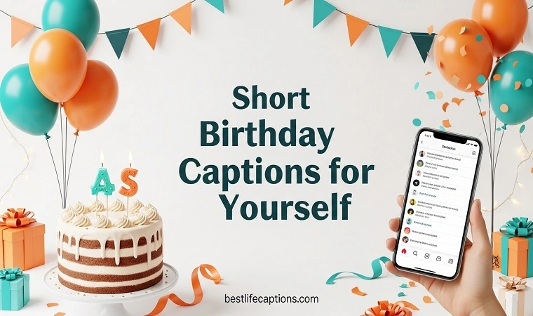 Short Birthday Captions for Yourself